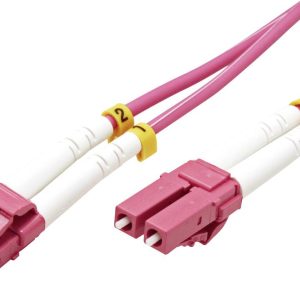 VALUE F.O. kabel 50/125µm OM4, LC/LC, LSOH, violet, 1 m VALUE F.O. kabel 50/125µm OM4, LC/LC, LSOH, violet, 1 m