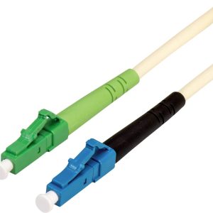 Value 21.99.8802 Glasvezel Optische vezel Aansluitkabel 10.00 m Ivoor [1x LC-/UPC-stekker – 1x LC APC-stekker] 9/125 µ S