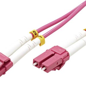 VALUE F.O. kabel 50/125µm OM4, LC/LC, LSOH, violet, 15 m VALUE F.O. kabel 50/125µm OM4, LC/LC, LSOH, violet, 15 m