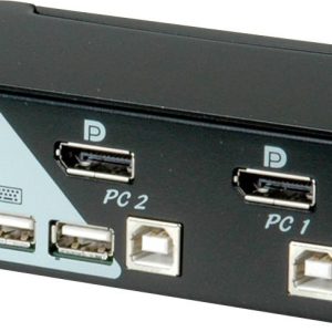 ROLINE DisplayPort USB 2.0 KVM Switch, 1 User – 2 PC ROLINE DisplayPort USB 2.0 KVM Switch, 1 User – 2 PC