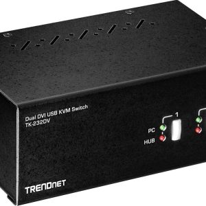 TrendNet TK-232DV KVM-switch DVI Toetsenbord TrendNet TK-232DV KVM-switch DVI Toetsenbord