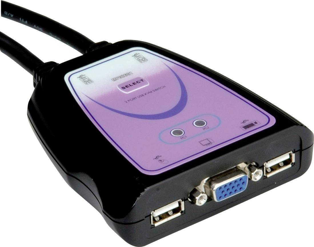 VALUE KVM Switch 'Star' 1 U - 2 PCs, VGA, USB