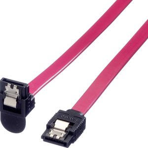 ROLINE Int. SATA 6.0 Gbit/s HDD kabel met klick sluiting, haaks, 1 m ROLINE Int. SATA 6.0 Gbit/s HDD kabel met klick sluiting, haaks, 1 m