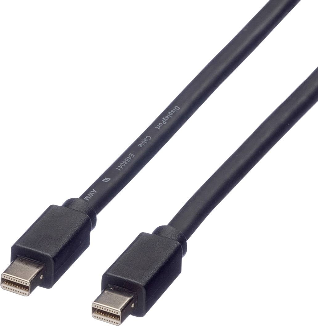 ROLINE DisplayPort kabel, Mini DP M - Mini DP M, zwart, 2 m