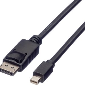 ROLINE DisplayPort kabel, DP M – Mini DP M, zwart, 1,5 m