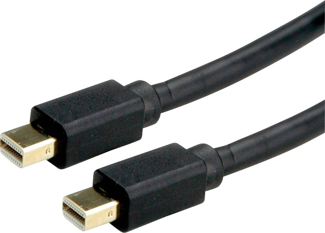 ROLINE Mini DisplayPort Kabel, mDP-mDP, v1.3/v1.4, M/M, zwart, 1 m