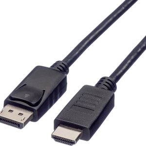 ROLINE DisplayPort Kabel DP – HDMI, M/M, zwart, 1 m
