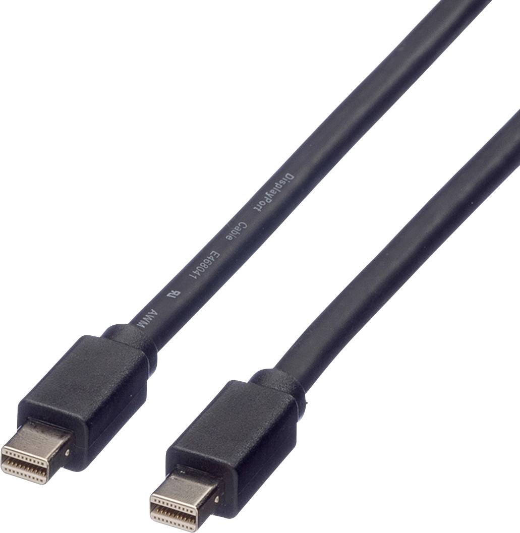 ROLINE DisplayPort kabel, Mini DP M - Mini DP M, zwart, 3 m