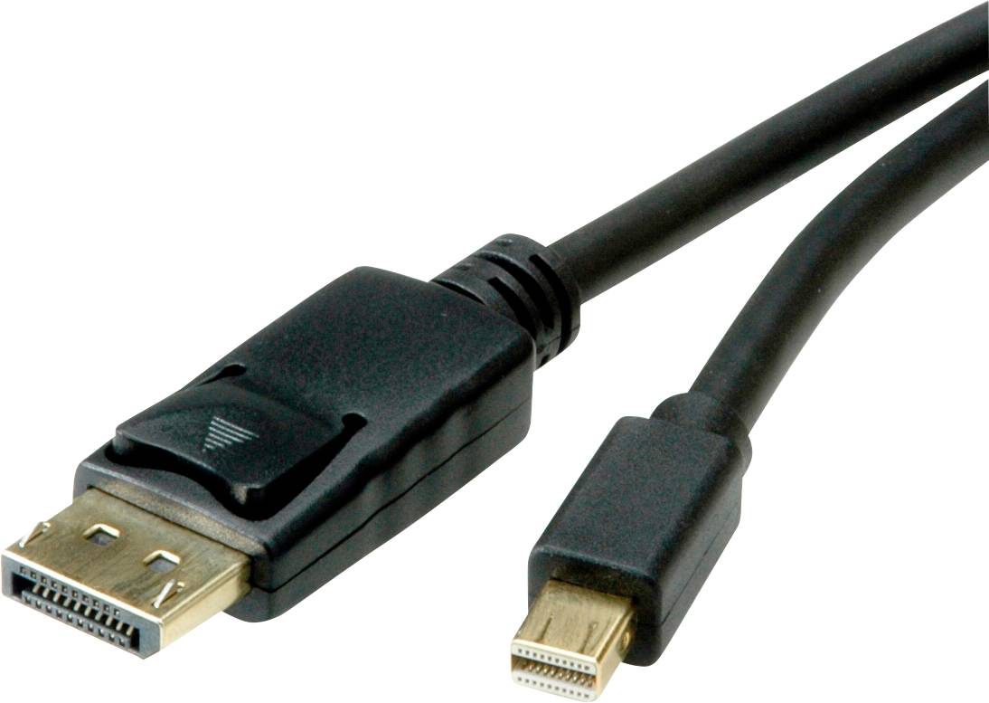 ROLINE Mini DisplayPort Kabel, mDP-DP, v1.3/v1.4, M/M, zwart, 2 m