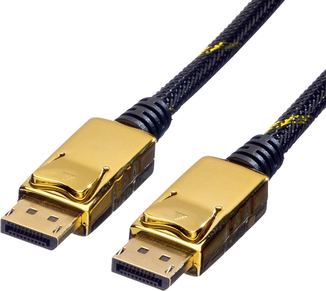 ROLINE GOLD DisplayPort Kabel, DP M/M, Retail Blister, 1 m