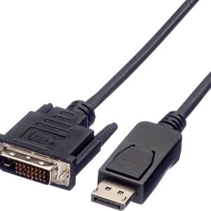 VALUE DisplayPort Kabel DP Male – DVI (24+1) Male, LSOH, zwart, 1,5 m VALUE DisplayPort Kabel DP Male – DVI (24+1) Male, LSOH, zwart, 1,5 m