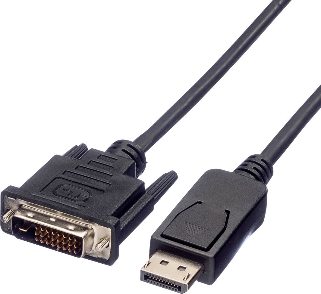 VALUE DisplayPort Kabel DP Male - DVI (24+1) Male, LSOH, zwart, 1,5 m