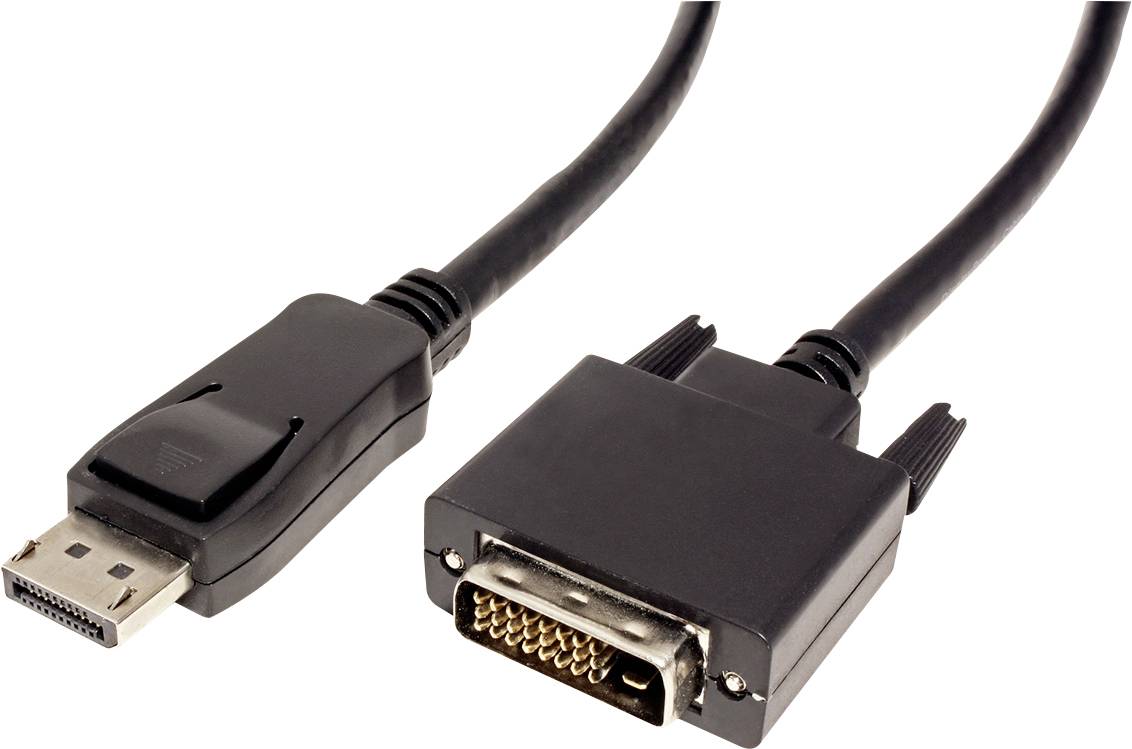 VALUE DisplayPort Kabel DP Male - DVI-D Male, zwart, 1,5 m