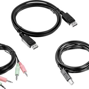 TrendNet KVM Adapter [1x DisplayPort stekker, USB-A 2.0 stekker, Jackplug male 3,5 mm – 1x DisplayPort stekker, USB 2.0 TrendNet KVM Adapter [1x DisplayPort stekker, USB-A 2.0 stekker, Jackplug male 3,5 mm – 1x DisplayPort stekker, USB 2.0