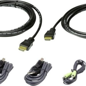 ATEN KVM Aansluitkabel [1x HDMI-stekker, USB-A 2.0 stekker, Jackplug male 3,5 mm – 1x HDMI-stekker, Jackplug male 3,5 mm ATEN KVM Aansluitkabel [1x HDMI-stekker, USB-A 2.0 stekker, Jackplug male 3,5 mm – 1x HDMI-stekker, Jackplug male 3,5 mm