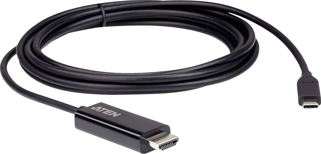 ATEN UC3238 USB-C-displaykabel USB-C / HDMI Adapterkabel USB-C stekker, HDMI-A-stekker 2.70 m Zwart