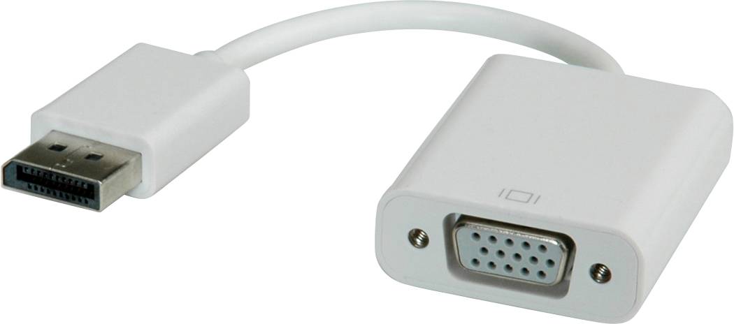 ROLINE DisplayPort/VGA Adapter, v1.2, DP Male - VGA Female, Actief