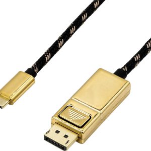 ROLINE GOLD USB type C – DisplayPort adapterkabel, v1.2, M/M, 1 m ROLINE GOLD USB type C – DisplayPort adapterkabel, v1.2, M/M, 1 m