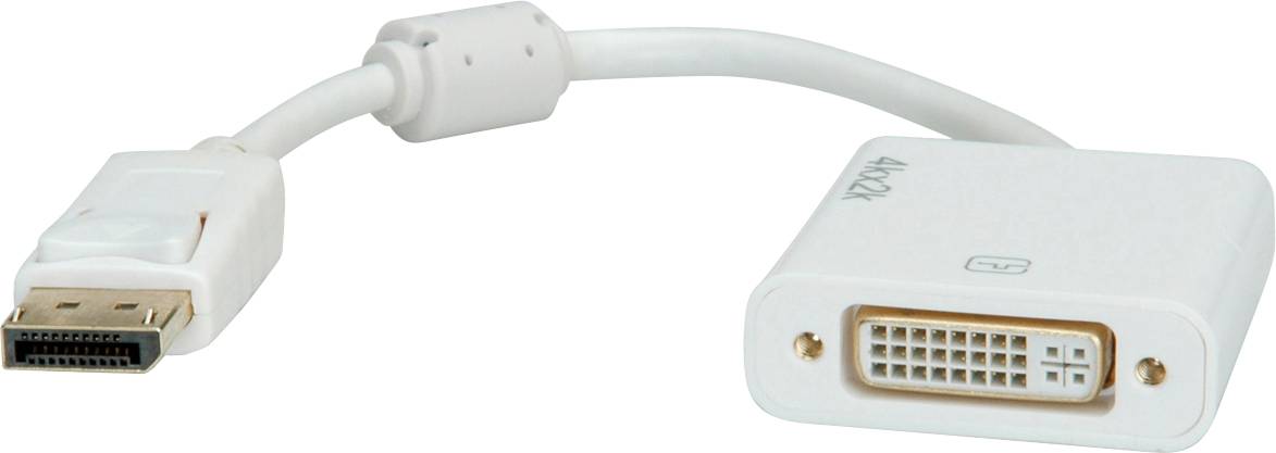 ROLINE 4K DisplayPort - DVI Adapter, DP Male-DVI Female