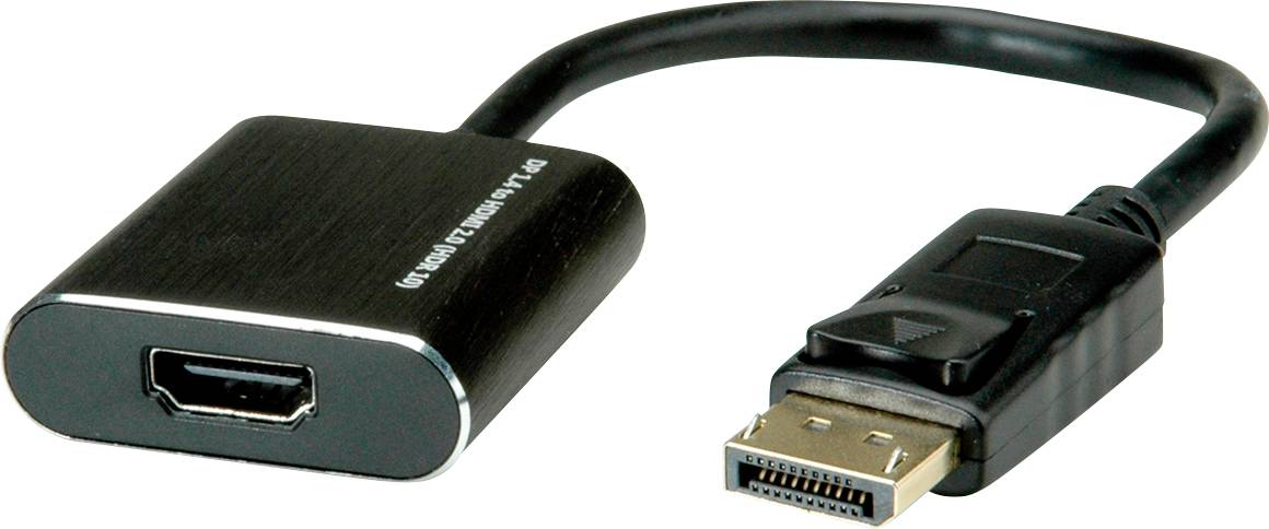 ROLINE DisplayPort/HDMI Adapter, v1.4, HDR 10, DP Male - HDMI Female, Actief