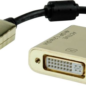 ROLINE GOLD 4K DisplayPort/DVI Adapter, Actief, v1.2, DP Male – DVI Female ROLINE GOLD 4K DisplayPort/DVI Adapter, Actief, v1.2, DP Male – DVI Female
