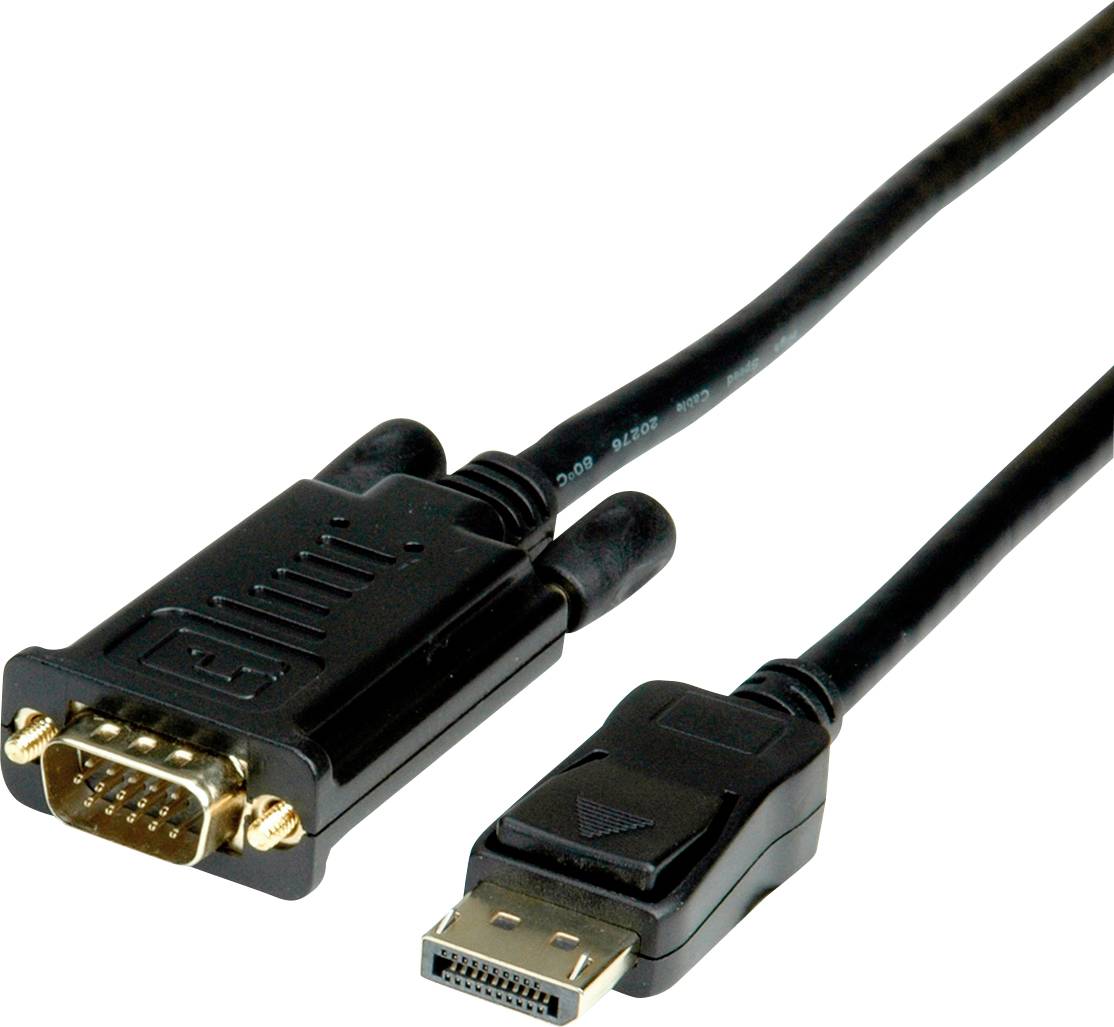 VALUE Cable DisplayPort - VGA, M / M, zwart, 3 m