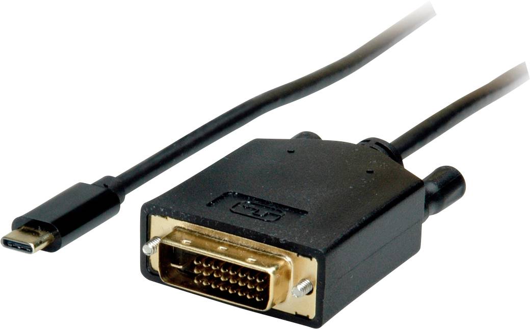 VALUE USB type C - DVI adapterkabel, M/M, 2 m