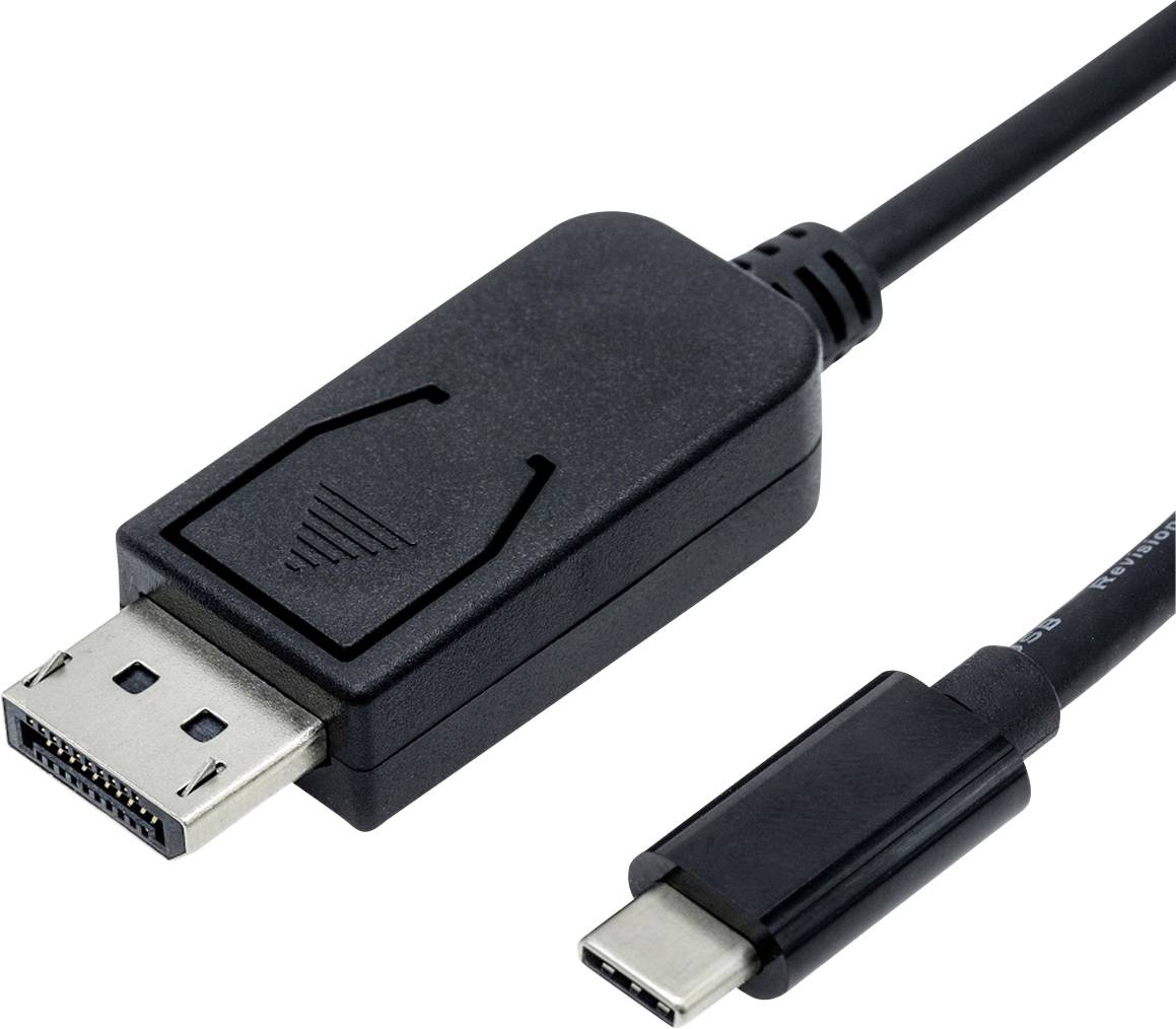 VALUE USB type C - DisplayPort adapterkabel, v1.2, M/M, 1 m
