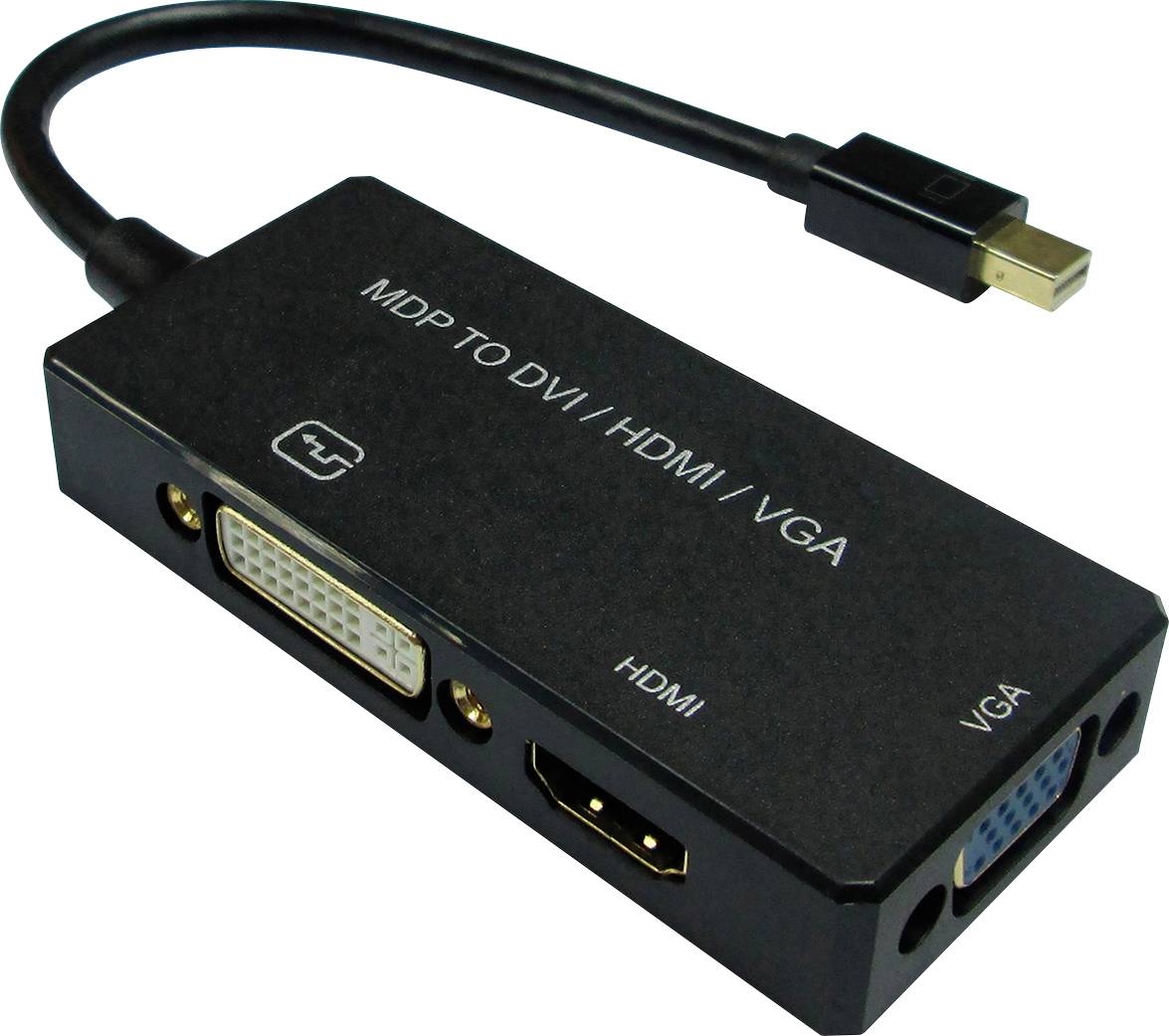 VALUE adapterkabel Mini DisplayPort - VGA / DVI / HDMI, v1.2, Actief