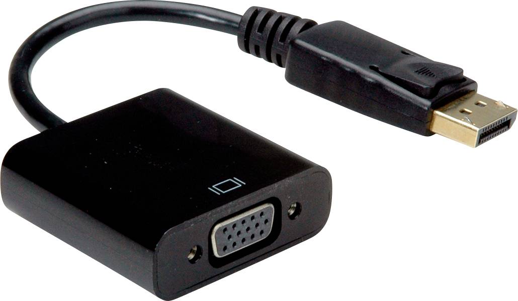 VALUE DisplayPort-VGA Adapter, DP Male - VGA Female, passief