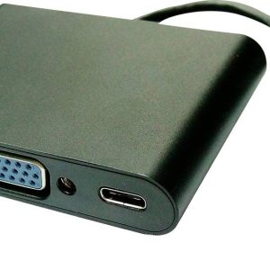 VALUE Beeldschermadapter USB Type C – VGA + USB 3.2 Gen 1 A + Type C PD