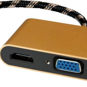ROLINE GOLD Display Adapter USB type C – VGA / HDMI / C (PD) ROLINE GOLD Display Adapter USB type C – VGA / HDMI / C (PD)