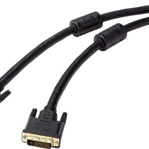 Renkforce RF-4695146 DVI-kabel DVI Aansluitkabel DVI-D 24+1-polige stekker, DVI-D 24+1-polige stekker 5.00 m Zwart Afges Renkforce RF-4695146 DVI-kabel DVI Aansluitkabel DVI-D 24+1-polige stekker, DVI-D 24+1-polige stekker 5.00 m Zwart Afges