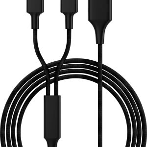 Smrter SMRTER_HYDRA_DUO_L_BK USB-laadkabel USB 2.0 USB-A stekker, Apple Lightning stekker 1.20 m Zwart Smrter SMRTER_HYDRA_DUO_L_BK USB-laadkabel USB 2.0 USB-A stekker, Apple Lightning stekker 1.20 m Zwart