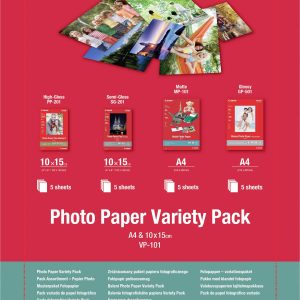 Canon VP-101 0775B079 Fotopapier 10 x 15 cm, DIN A4, DIN A5 20 vellen Glanzend, Zijdeglans