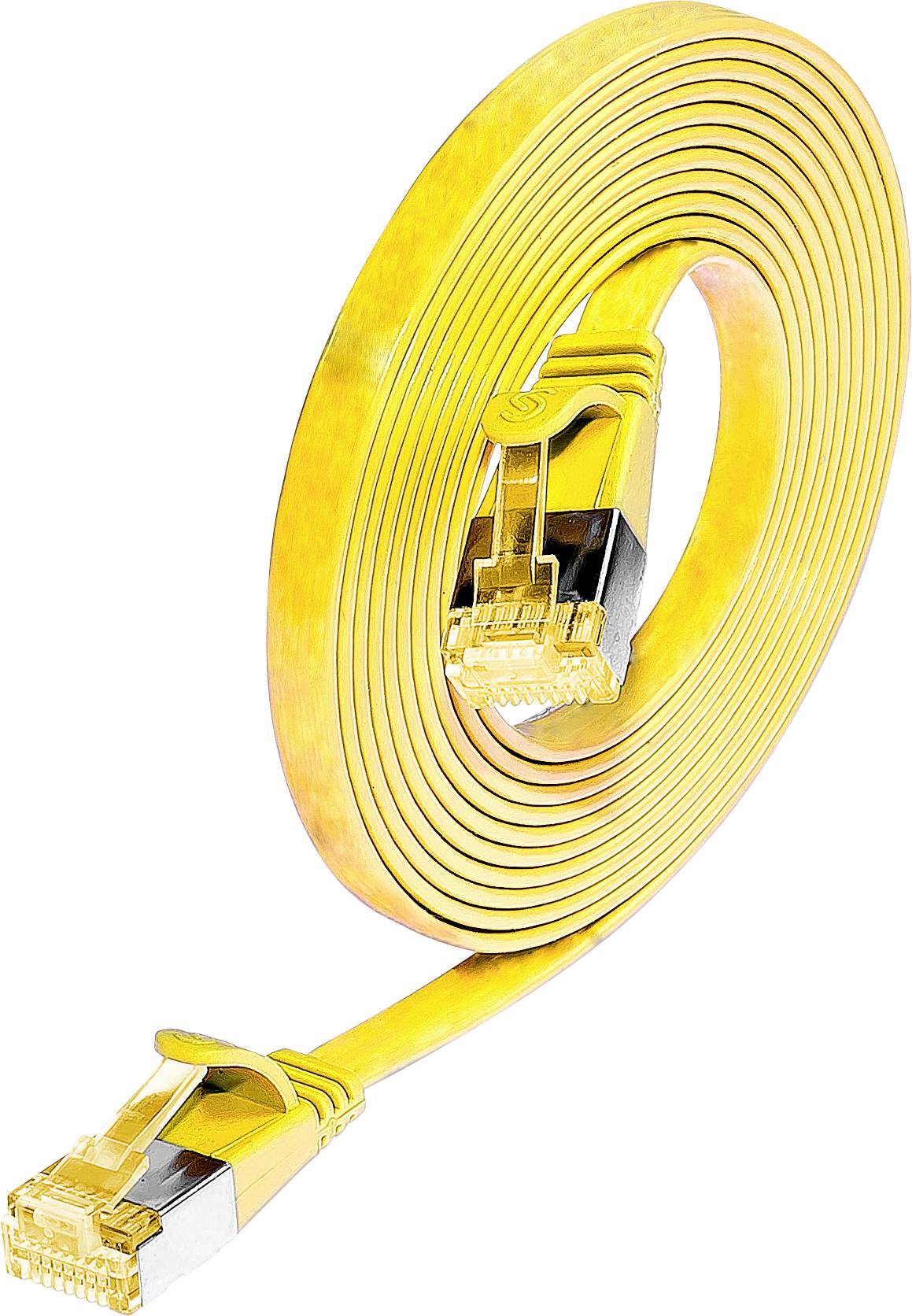 Wirewin 9120042366757 RJ45 Netwerkkabel, patchkabel CAT 6A U/FTP 0.25 m Geel 1 stuk(s)