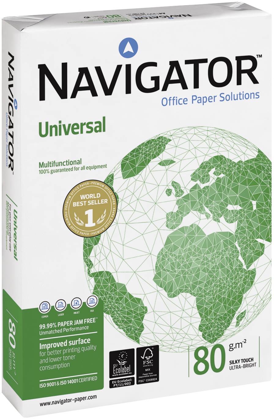 Navigator 82470A80S Printpapier, kopieerpapier DIN A4 80 g/m² 2500 vellen Wit