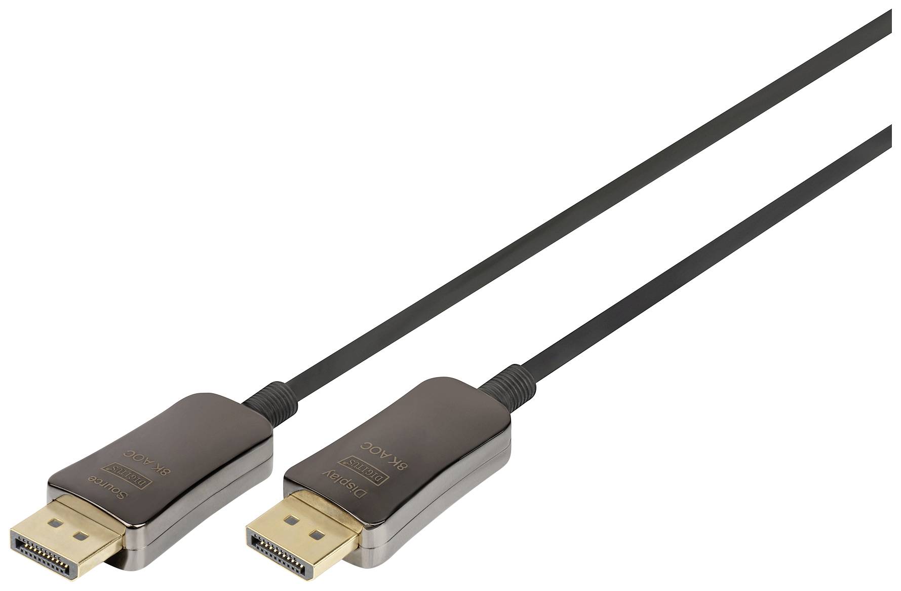 Digitus AK-340107-100-S DisplayPort-kabel DisplayPort / Glasvezel Aansluitkabel DisplayPort-stekker, DisplayPort-stekker