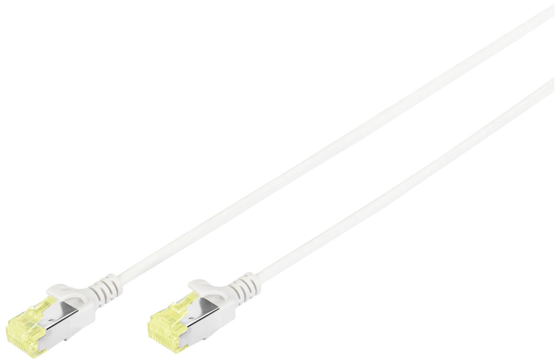 Digitus DK-1624-A-100S RJ45 Netwerkkabel, patchkabel CAT 6A U/FTP 10.00 m Grijs Afgeschermd, Halogeenvrij, Afgeschermd (