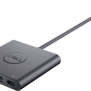 Dell USB-C, Monitor Adapter [1x USB-C stekker – 1x HDMI-bus, DisplayPort bus, USB-C bus] Dell Adapter USB-C to HDMI/DP w
