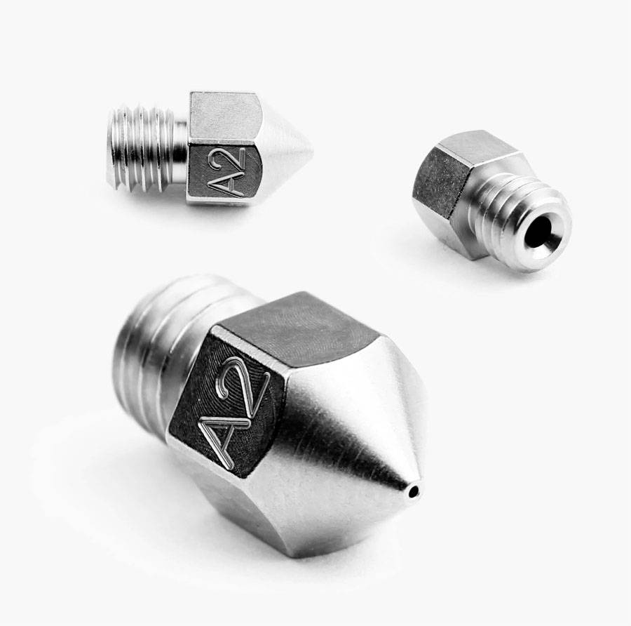 Micro-Swiss micro-Swiss mondstuk MK8, 0,8 mm Geschikt voor: MakerBot Replicator 2X, bq Prusa i3 Hephestos, bq Witbox, Ma