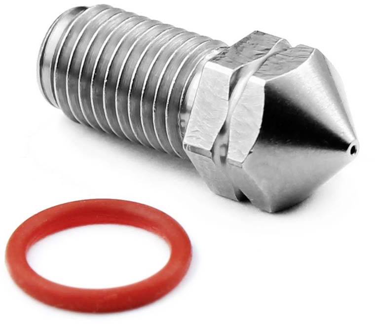 Micro-Swiss MicroSwiss mondstuk Brass Plated 0,8 mm Geschikt voor: Ultimaker 3 Nozzle M2598-08