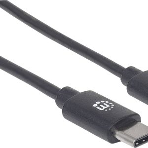 Manhattan 354882 USB-kabel USB 2.0 USB-C stekker 3.00 m Zwart