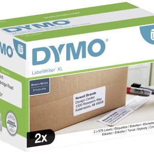DYMO 102 x 59 mm Wit 1150 stuk(s) S0947420 Verzendetiketten, Etiketten voor naambordjes