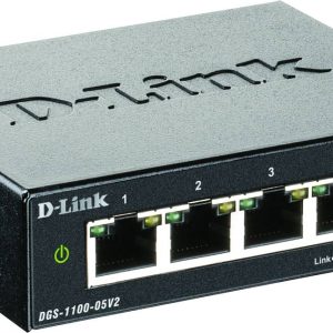 D-Link DGS-1100-05V2/E DGS-1100-05V2 Netwerk switch 5 poorten 1 GBit/s