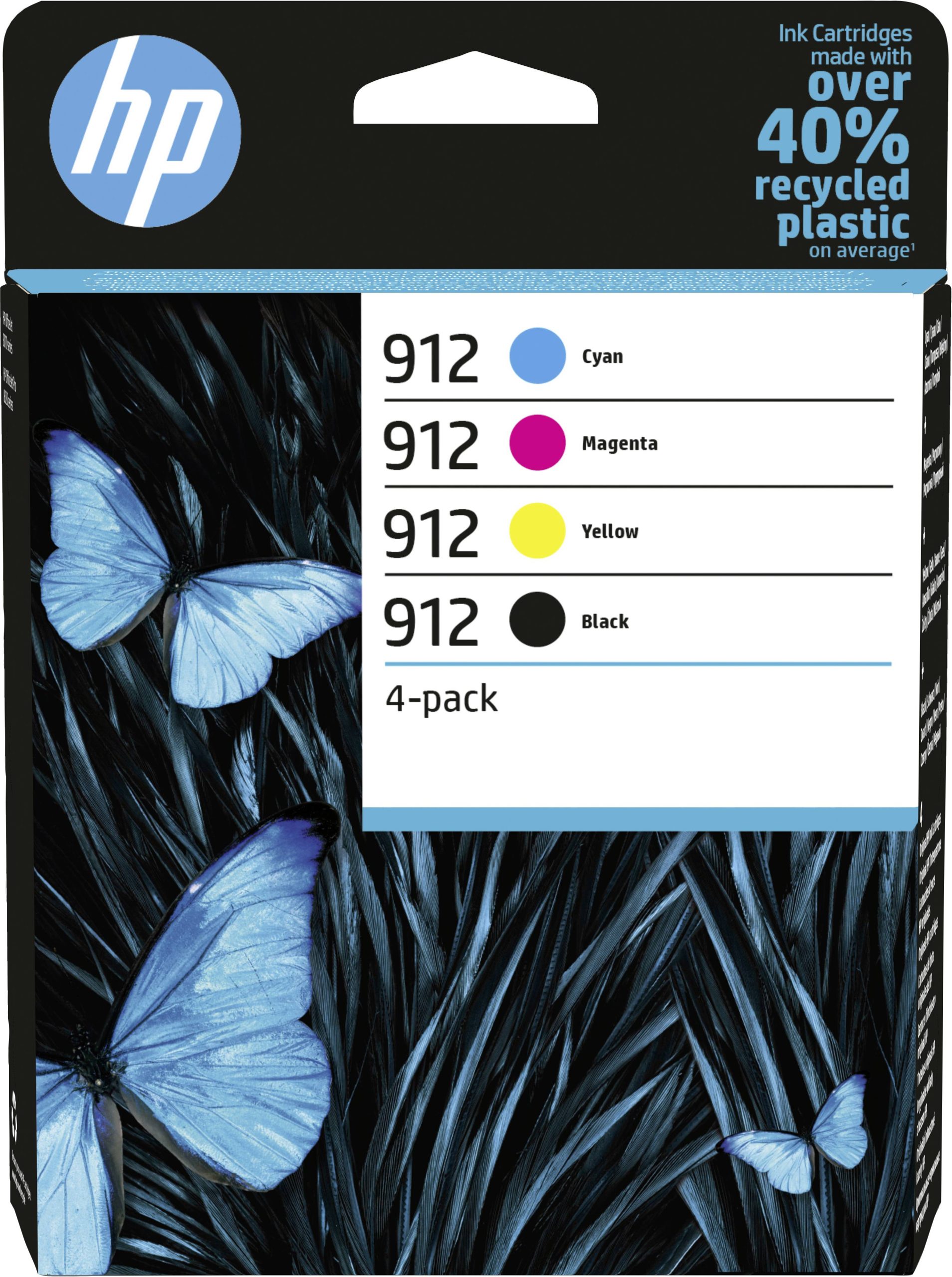 HP 912 Inktcartridge 4-pack Origineel Kleur 6ZC74AE Inkt