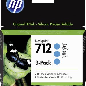 HP Inktcartridge 712 Origineel Triple Cyaan 3ED77A