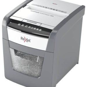 Rexel Optimum AutoFeed+ 50X Papierversnipperaar 50 vellen Micro cut 4 x 28 mm P-4 20 l Ook geschikt voor Paperclips, Nie