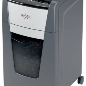 Rexel Optimum AutoFeed+ 300M Papierversnipperaar 300 vellen Micro cut 2 x 15 mm P-5 60 l Ook geschikt voor Paperclips, N