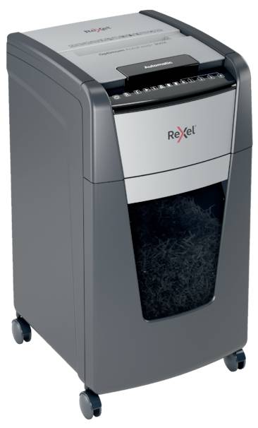 Rexel Optimum AutoFeed+ 300X Papierversnipperaar 300 vellen Micro cut 4 x 25 mm P-4 60 l Ook geschikt voor Paperclips, N